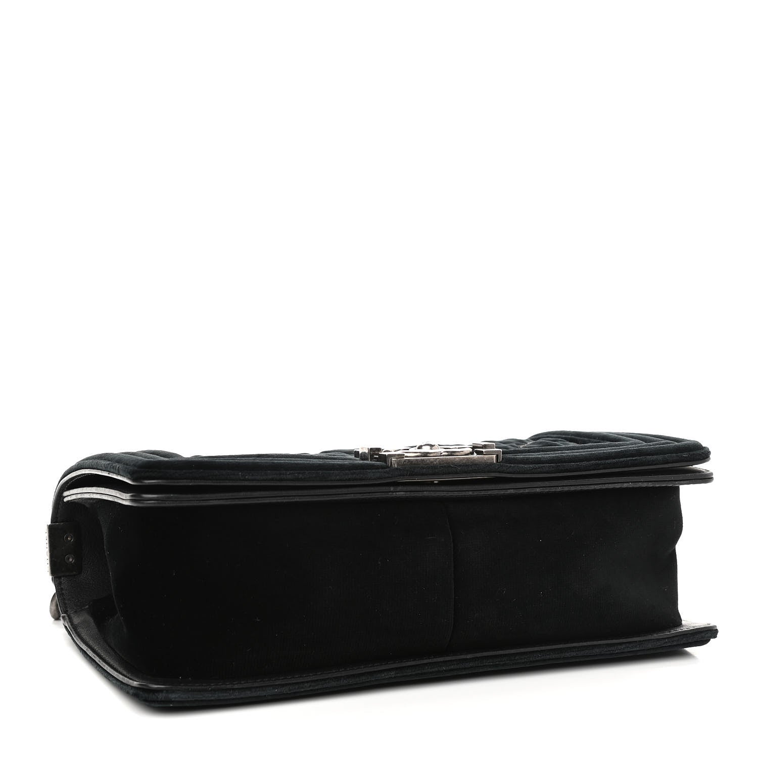 Chanel Velvet Quilted Medium Boy Flap Black 3 of 10