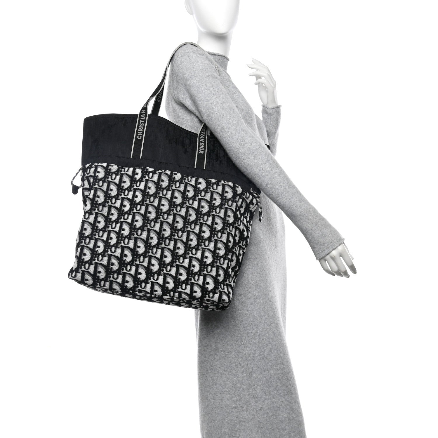 Christian Dior Terry Oblique Reversible Bag Black 2 of 9