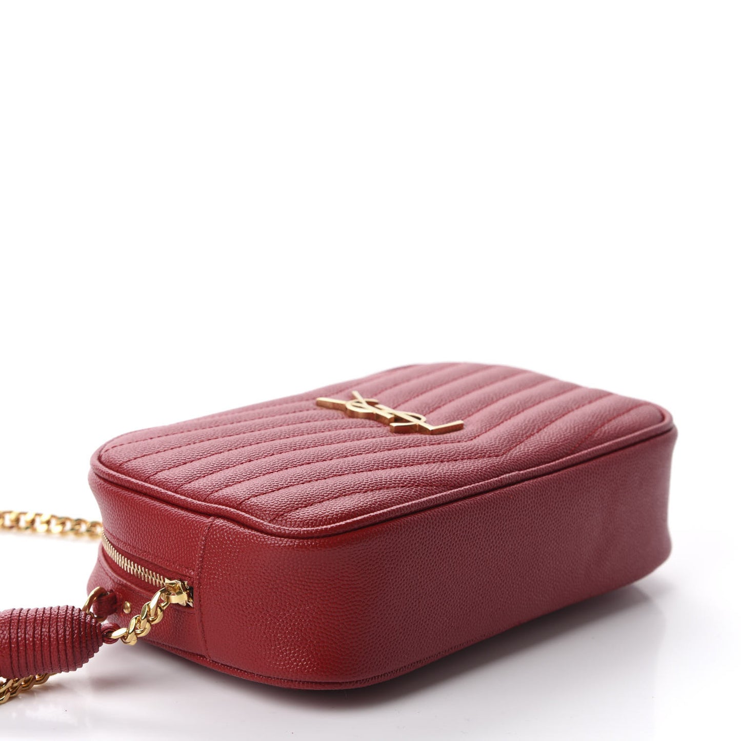 Grain De Poudre Matelasse Monogram Mini Lou Camera Bag Eros Red