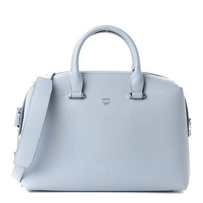 MCM Grained Calfskin Medium Ella Boston Sky Blue 1 of 10