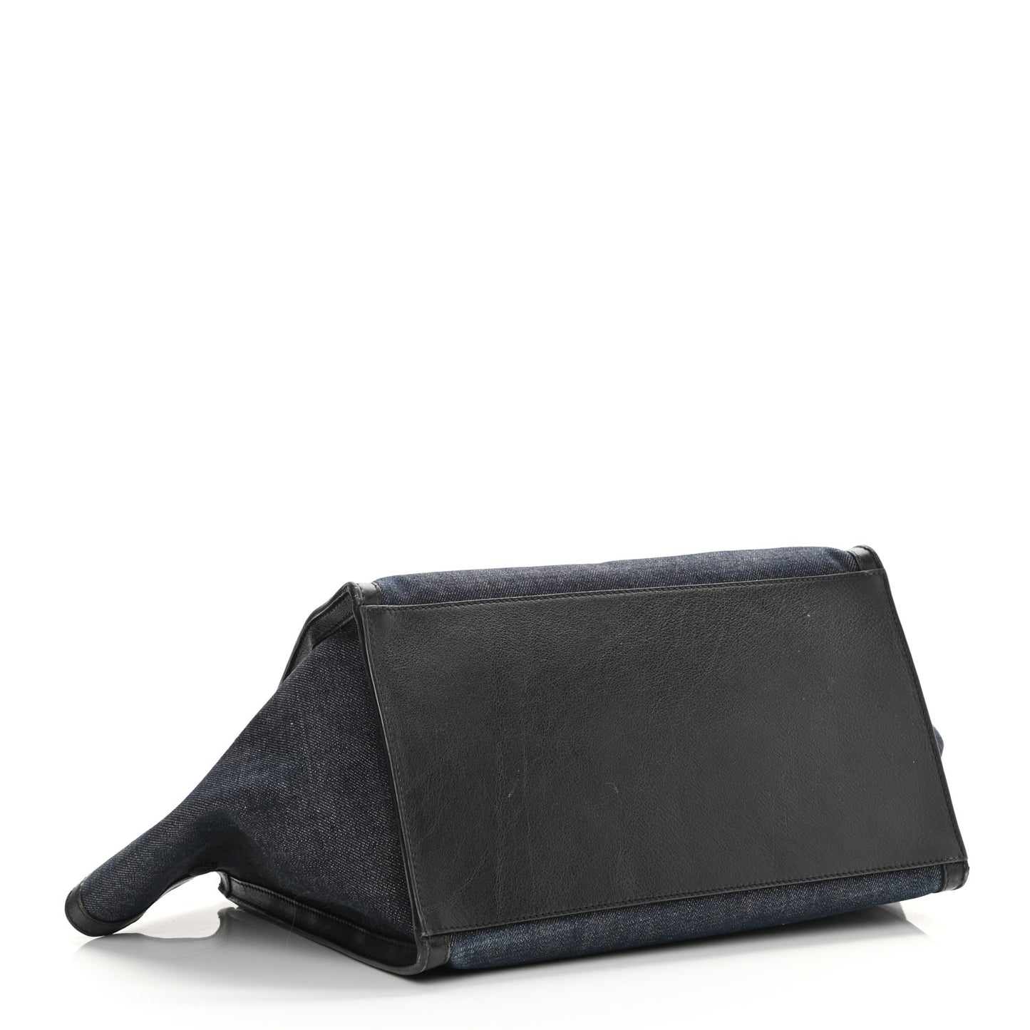 Smooth Calfskin Denim Medium Trapeze Blue