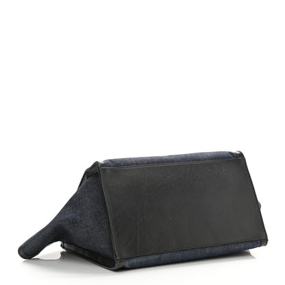 Celine Smooth Calfskin Denim Medium Trapeze Blue 3 of 12