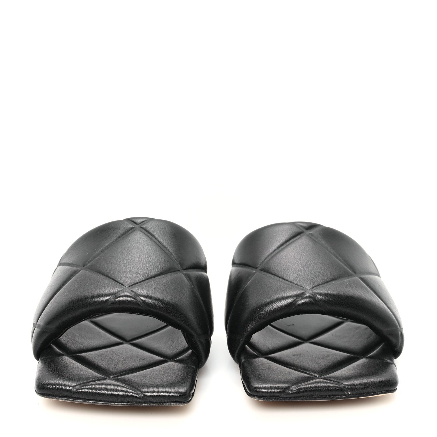 Bottega Veneta Nappa Maxi Intrecciato Lido Flat Sandals 40.5 Black 3 of 8
