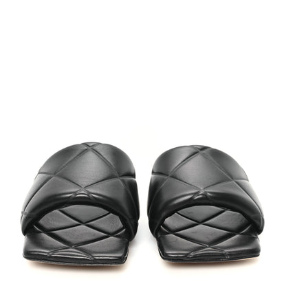Bottega Veneta Nappa Maxi Intrecciato Lido Flat Sandals 40.5 Black 3 of 8