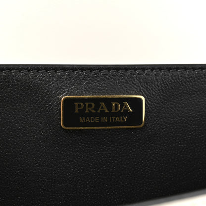 Prada City Calf Saffiano Cahier Bag Talco Black 7 of 11