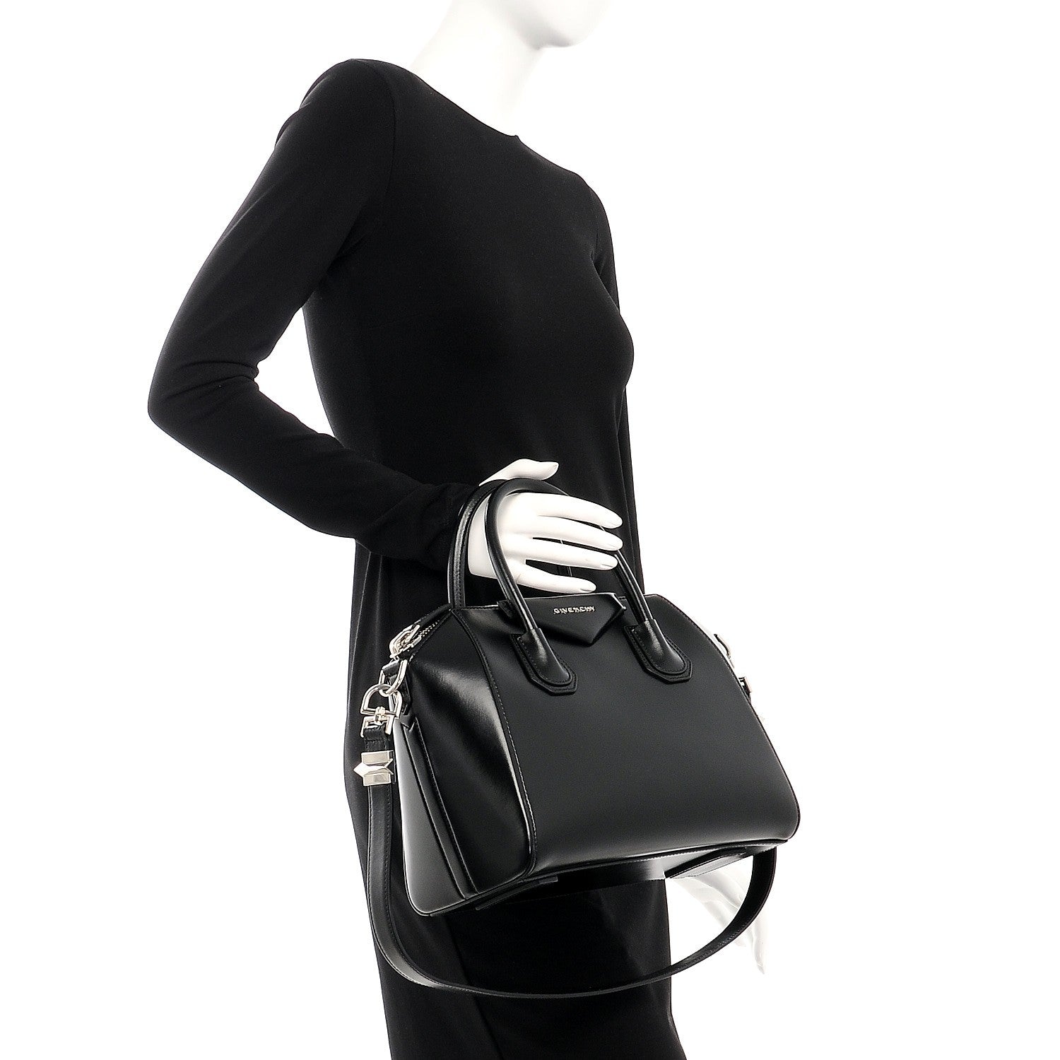 Givenchy Shiny Lord Calfskin Small Antigona Black 2 of 8