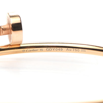 Cartier 18K Pink Gold Small Juste Un Clou Bracelet 15 4 of 5