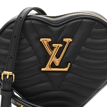 Louis Vuitton Calfskin New Wave Heart Bag Black 8 of 10
