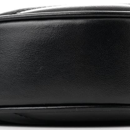 Saint Laurent Calfskin Matelasse Chevron Round Vinyle Camera Bag Black 9 of 10