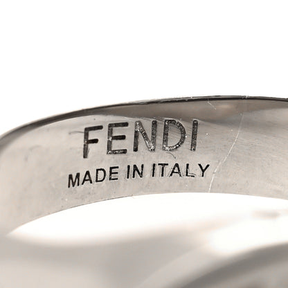 Fendi Metal Signature Ring L Silver 4 of 4