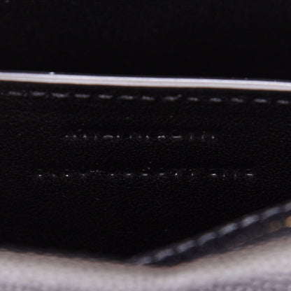 Saint Laurent Grain De Poudre Small Monogram Kate Satchel Black 9 of 10