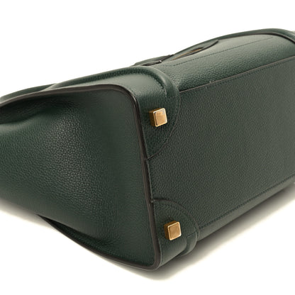 Celine Drummed Calfskin Nano Luggage Amazone 8 of 9