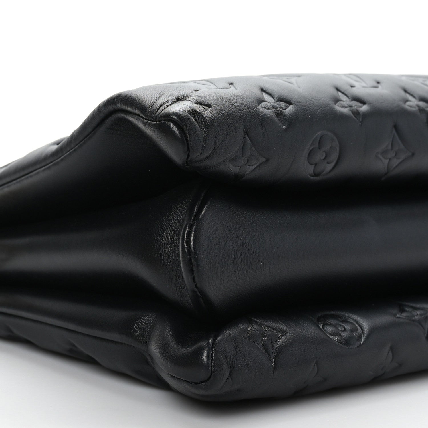 Louis Vuitton Lambskin Embossed Monogram Coussin MM Black 8 of 9