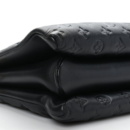 Louis Vuitton Lambskin Embossed Monogram Coussin MM Black 8 of 9