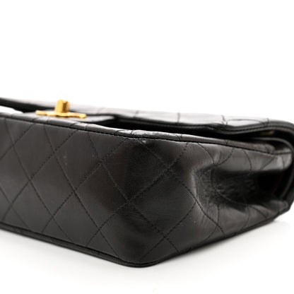 Chanel Lambskin Quilted Small Double Flap Dark Brown 10 of 14