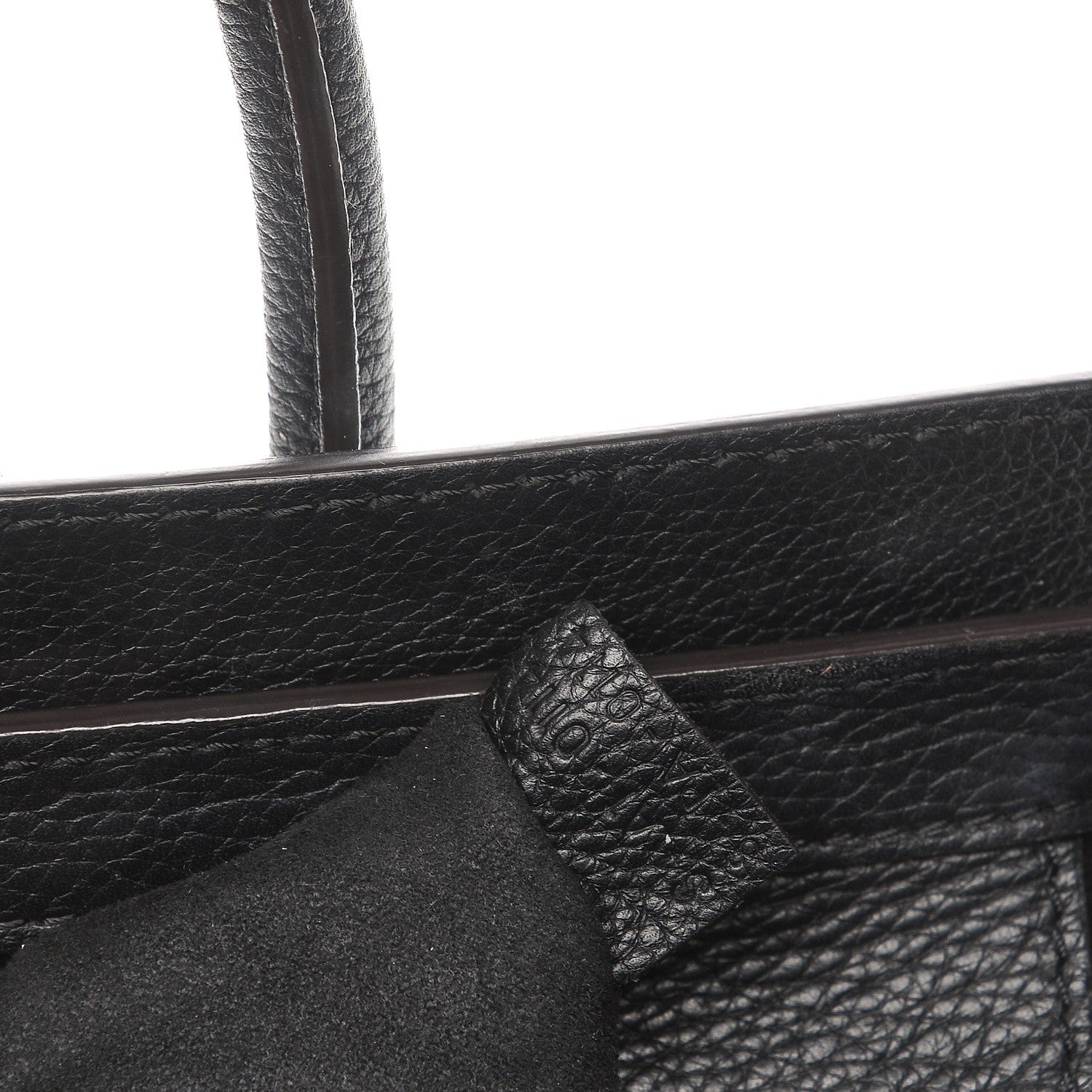 Celine Drummed Calfskin Micro Luggage Black 8 of 8