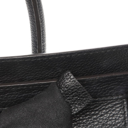 Celine Drummed Calfskin Micro Luggage Black 8 of 8