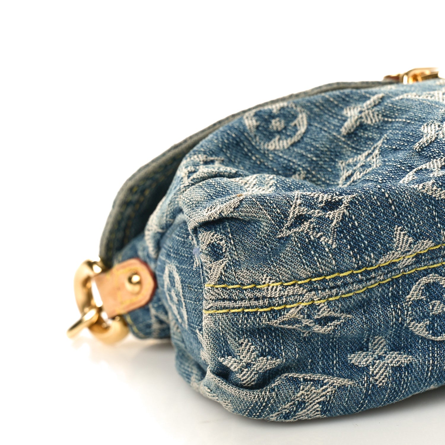 Louis Vuitton Monogram Denim Mini Pleaty Blue 8 of 9