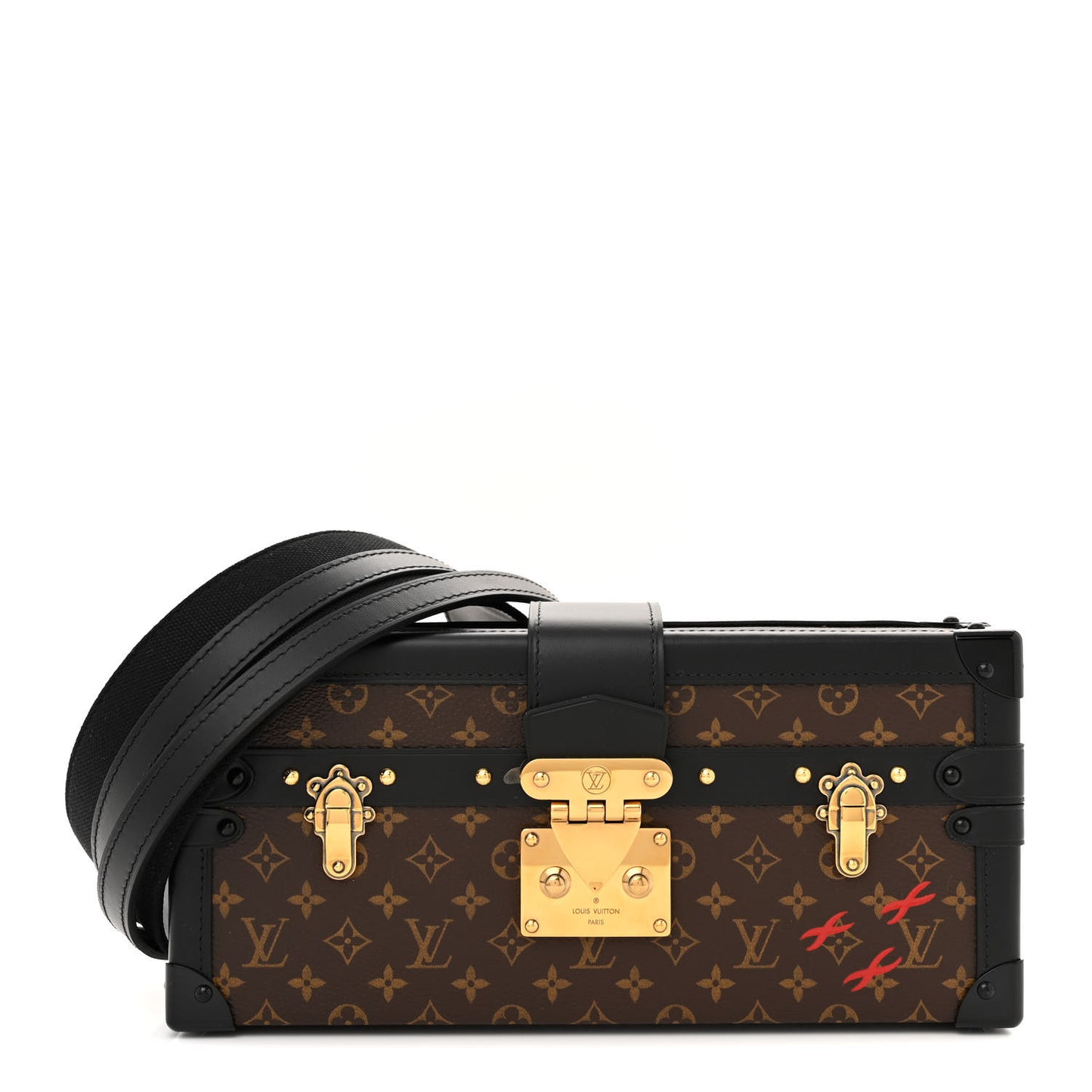 Monogram Petite Malle East West Black