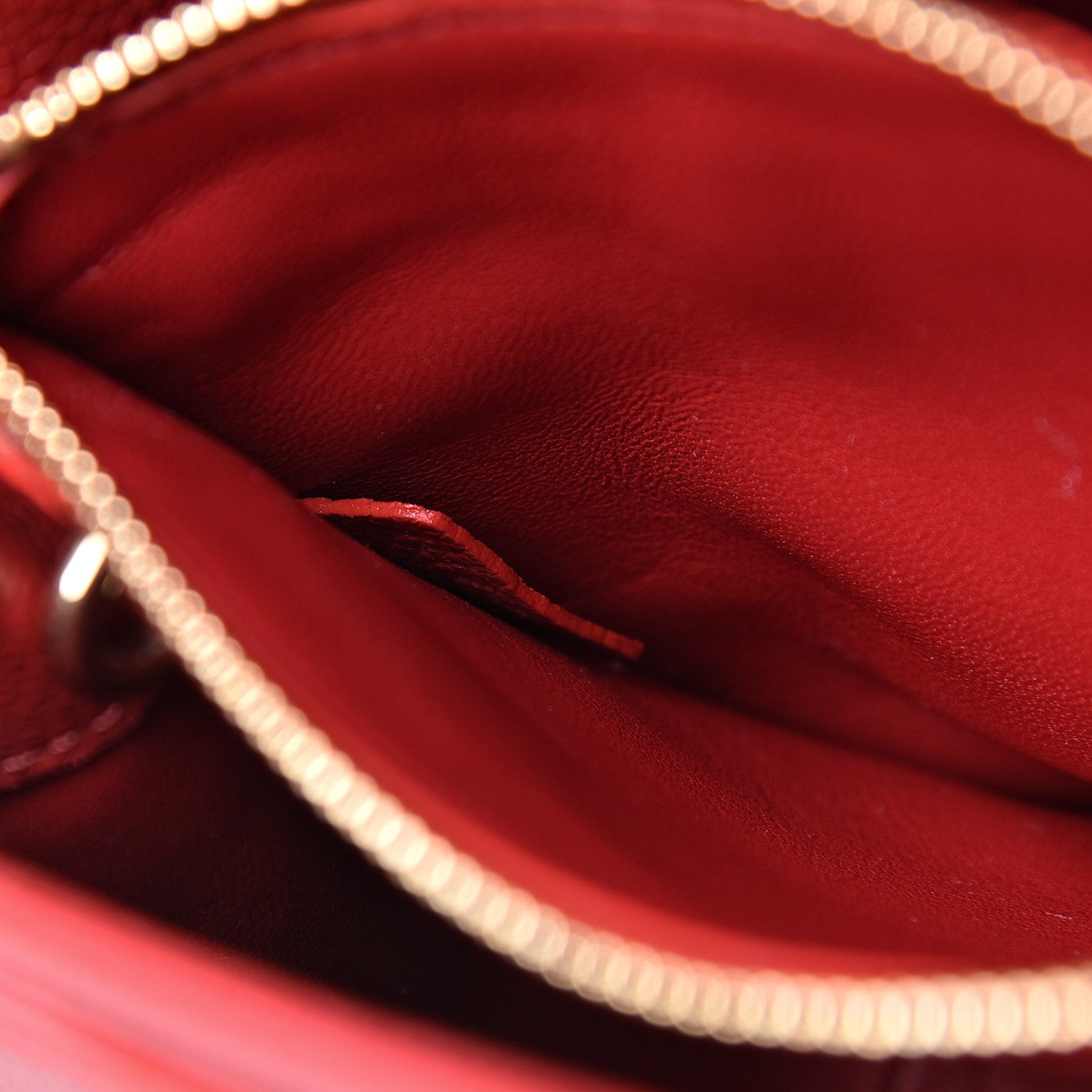 Celine Grained Calfskin Small 16 Top Handle Bag Red 6 of 10