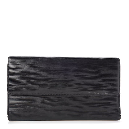 Louis Vuitton Epi Porte Tresor International Wallet Black 1 of 9