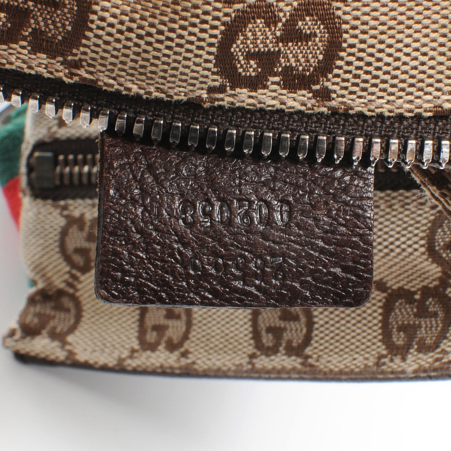 GG Monogram Web Double Pocket Belt Bag Ebony