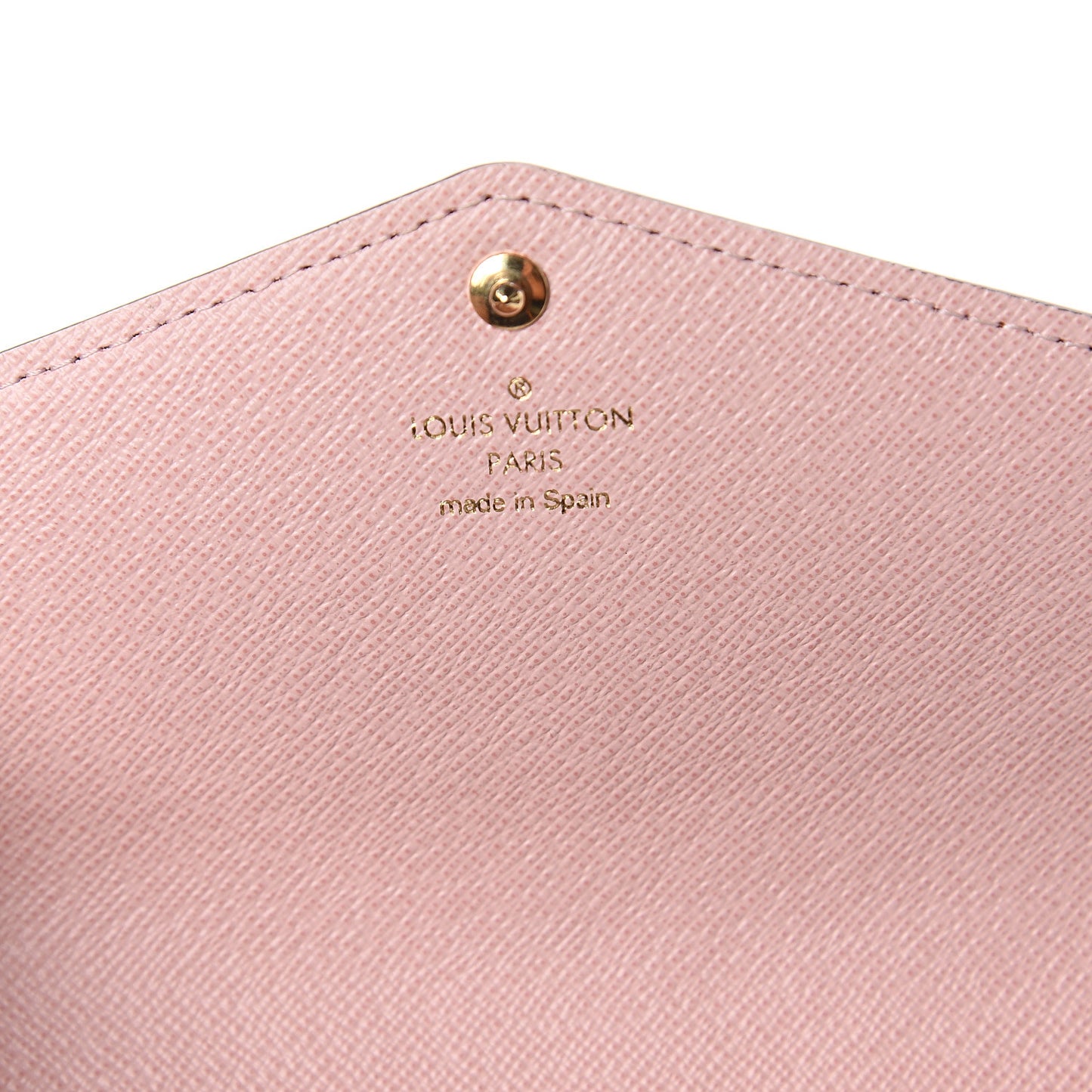 Damier Ebene Sarah Wallet NM Rose Ballerine