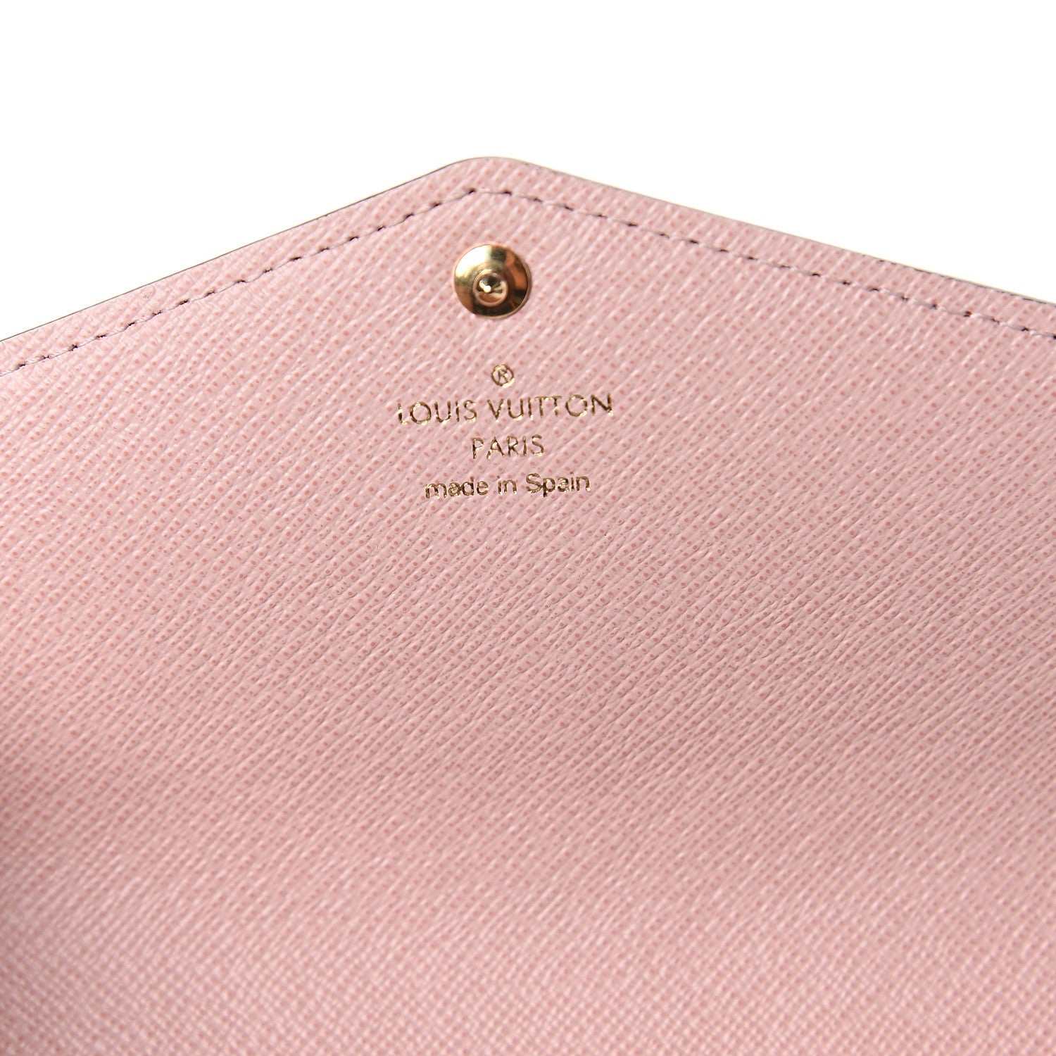 Louis Vuitton Damier Ebene Sarah Wallet NM Rose Ballerine 5 of 5