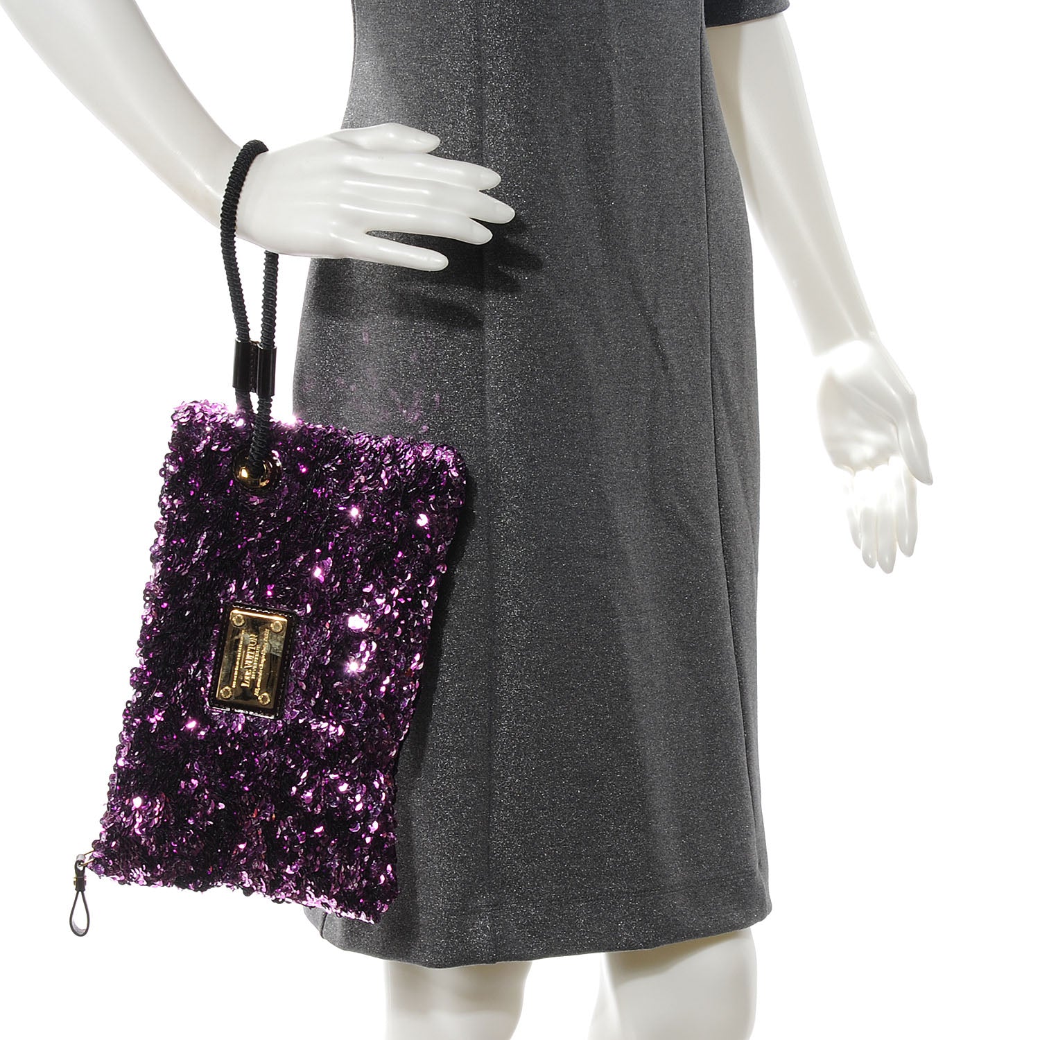Louis Vuitton Sequin Pochette Rococo Violet 2 of 7