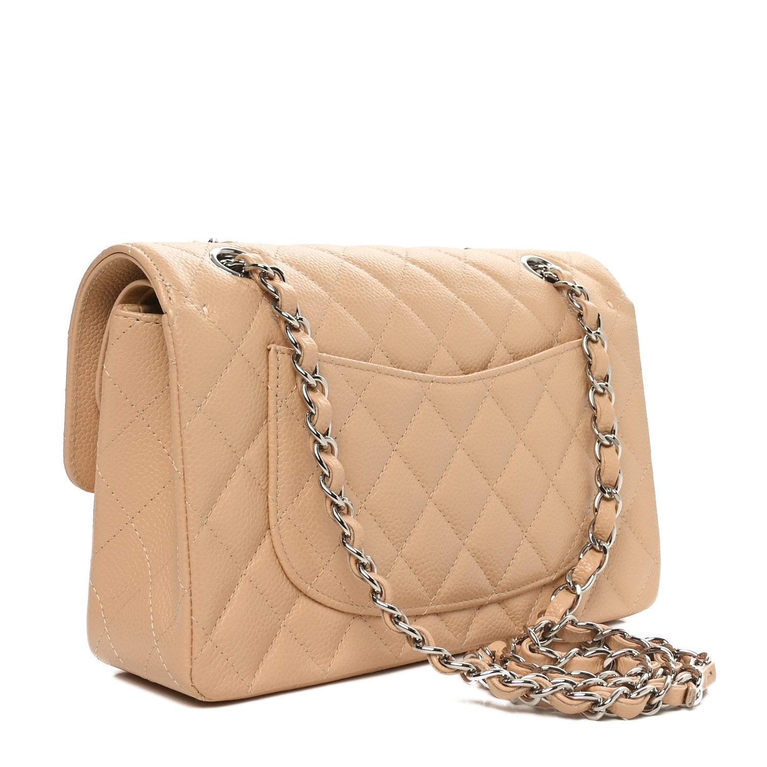 Chanel Caviar Quilted Small Double Flap Beige 3 of 11