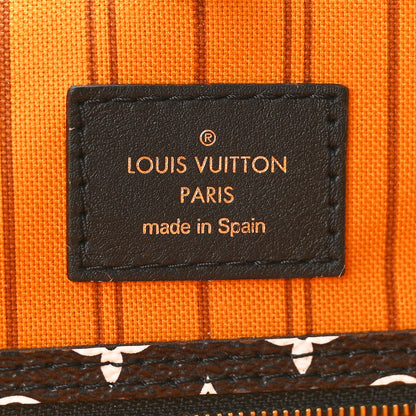 Louis Vuitton Monogram Giant Jungle Neverfull MM Black 7 of 9