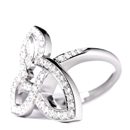 Harry Winston Platinum Diamond Lily Cluster Ring 47 4.25 3 of 6
