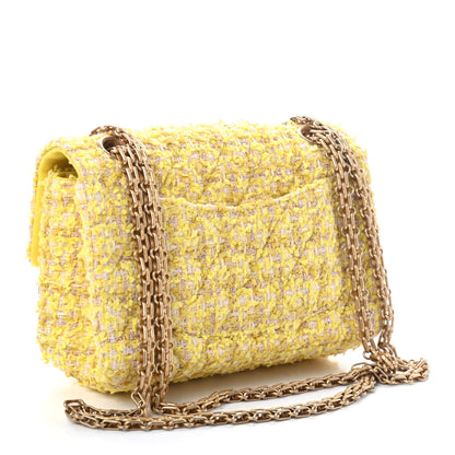 Chanel Tweed Quilted 2.55 Reissue Mini Flap Yellow 2 of 4