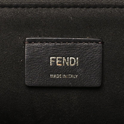 Fendi Vitello Grace Jacquard FF Medium By The Way Boston Bag Tobacco Moro Ebano 6 of 10