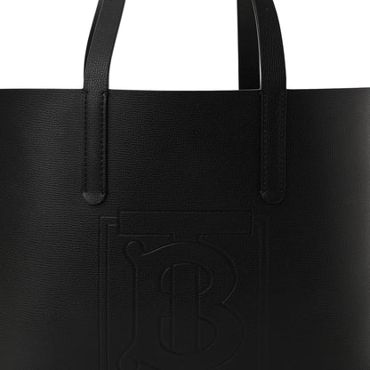 Burberry Calfskin TB Motif Embossed Medium Tote Black 7 of 10