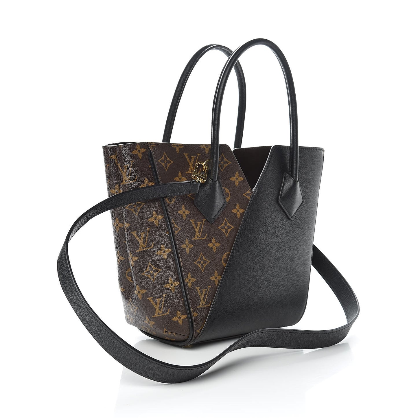 Calfskin Monogram Kimono Tote PM Black
