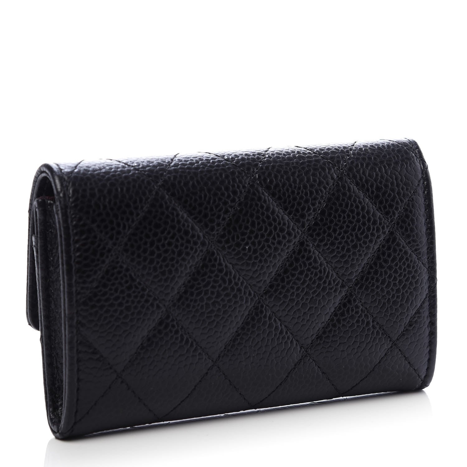 Chanel Caviar Quilted Flap Card Holder Black 3 of 9