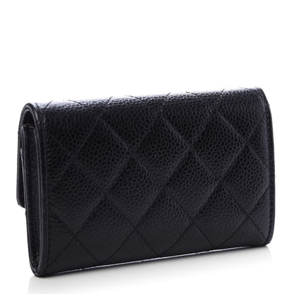 Chanel Caviar Quilted Flap Card Holder Black 3 of 9