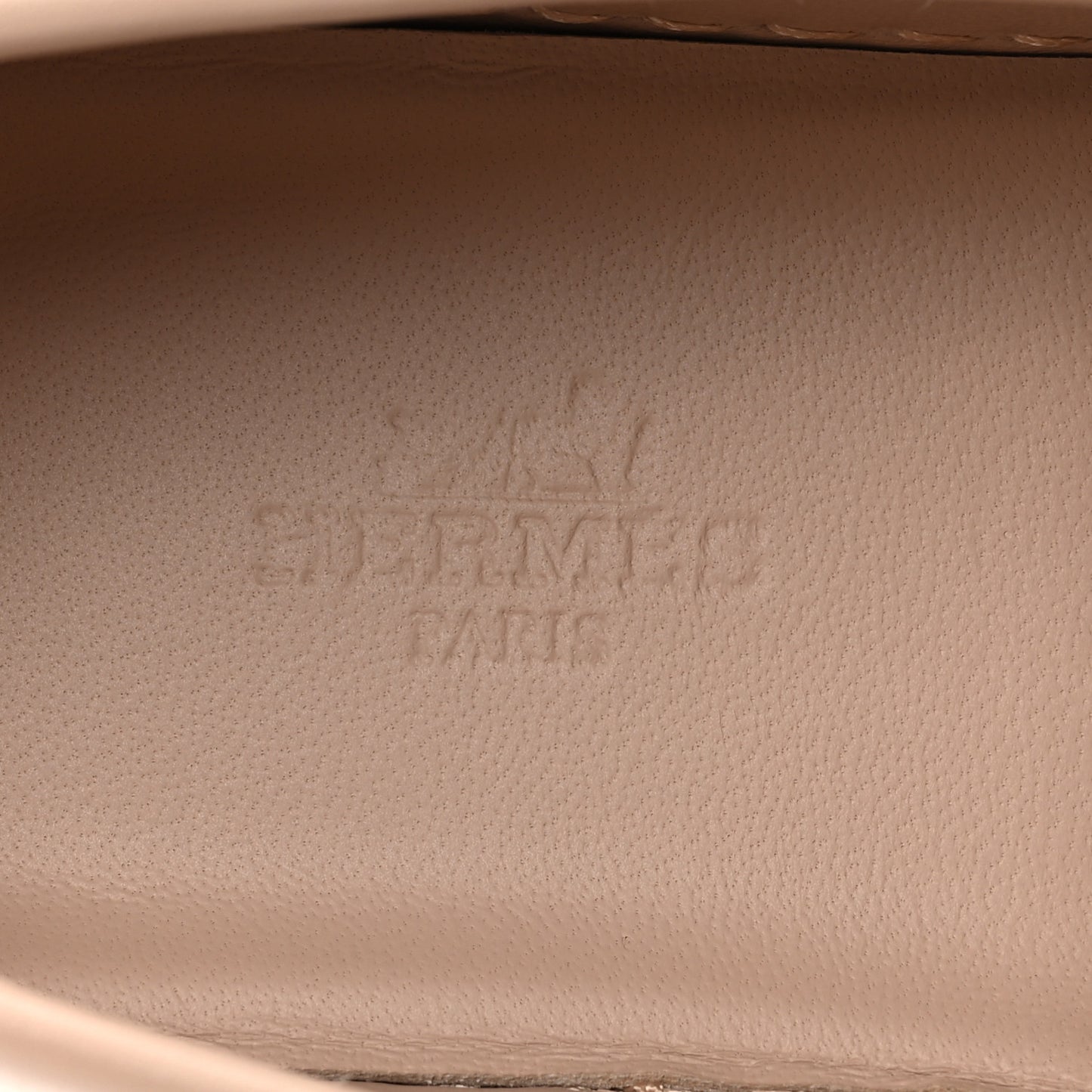 Calfskin Game Slip On Sneakers 35.5 Beige Nude