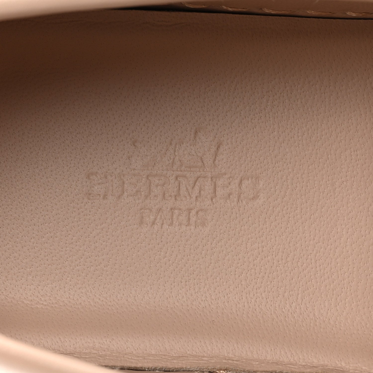 Hermes Calfskin Game Slip On Sneakers 35.5 Beige Nude 7 of 8