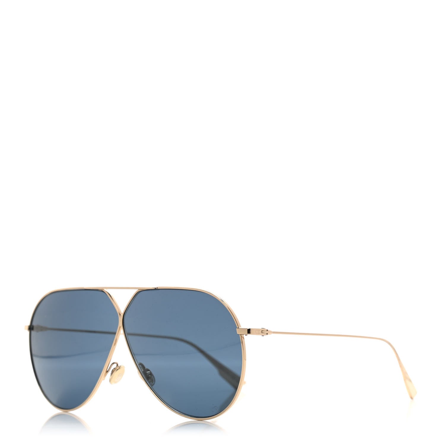 Christian Dior Metal Stellaire 3 Sunglasses Gold Blue 1 of 7