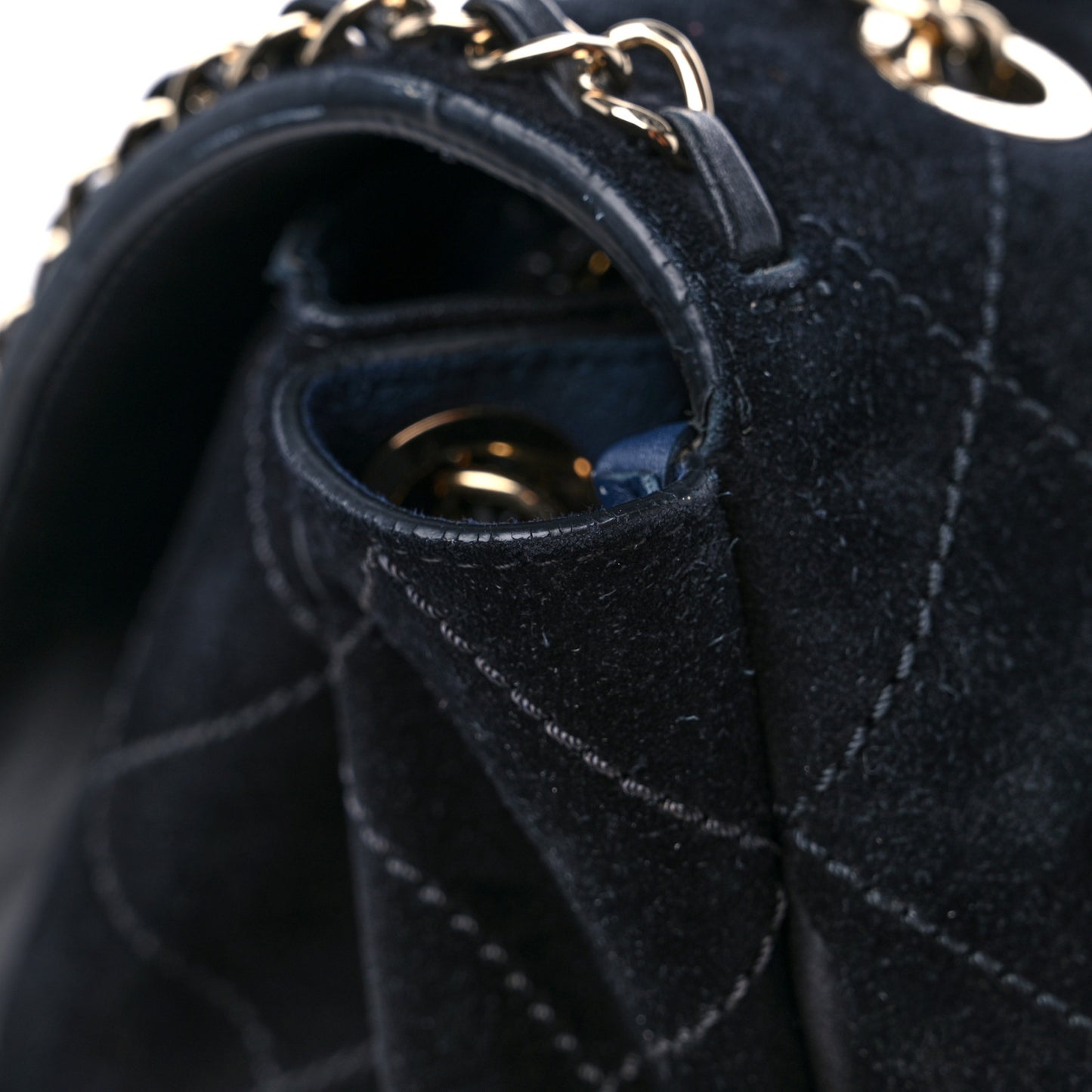 x Pharrell Williams Suede Lambskin XXL Flap Bag Black