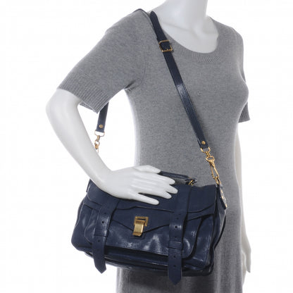 Proenza Schouler Lambskin PS1 Medium Satchel Marine 2 of 8