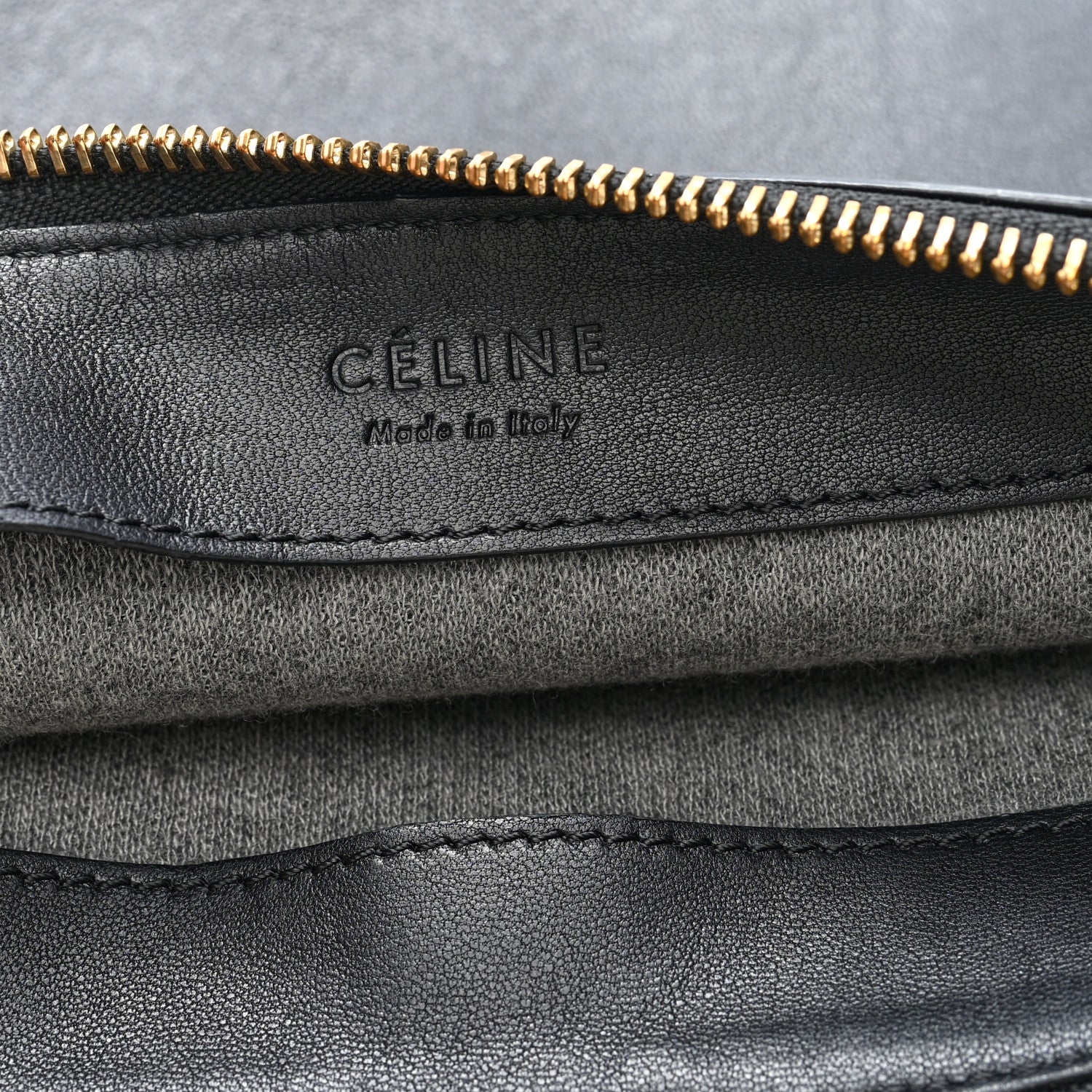 Celine Lambskin Large Trio Crossbody Bag Black 8 of 11