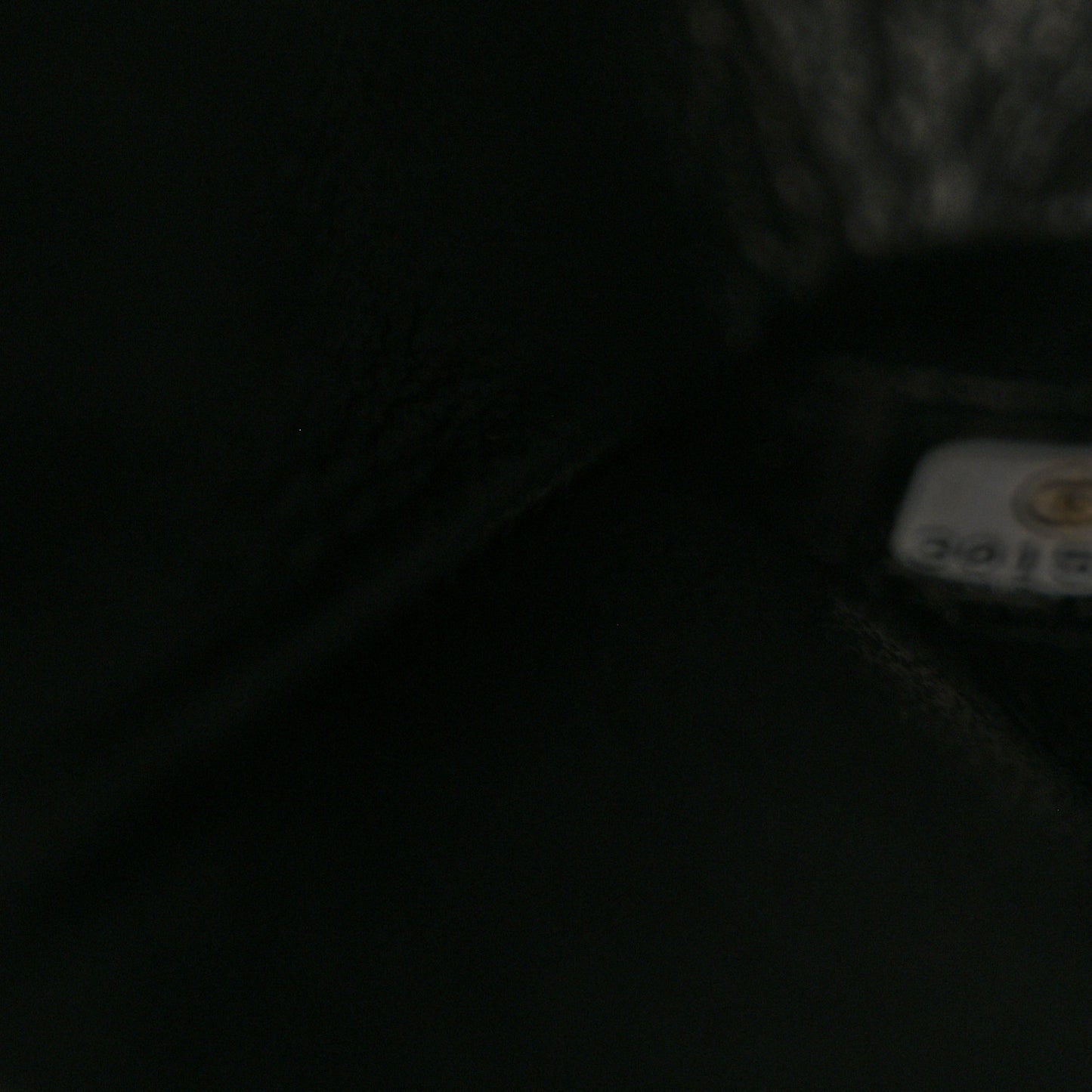 Caviar Chevron Quilted Medium Double Flap Black