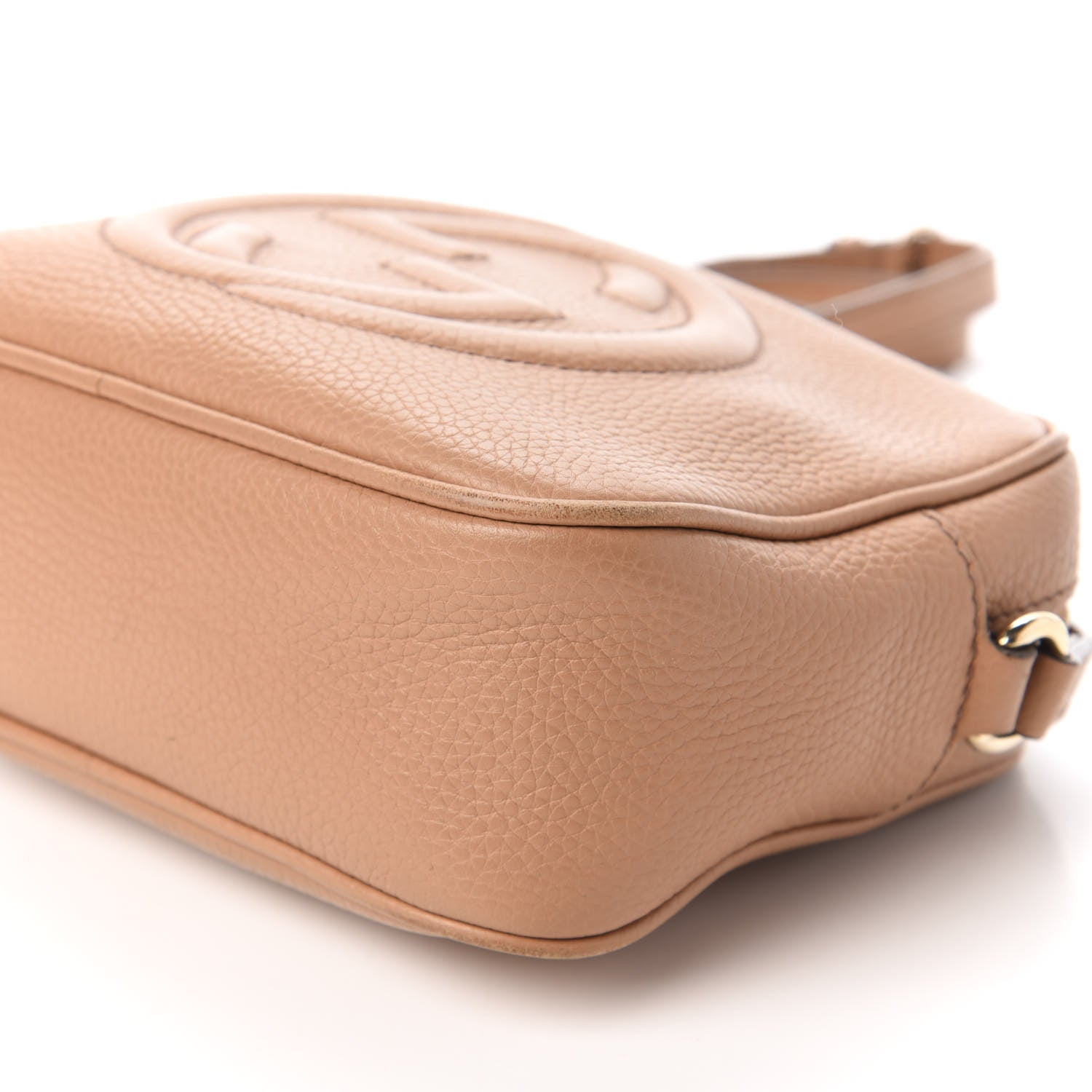 Gucci Pebbled Calfskin Small Soho Disco Bag Camelia 7 of 11
