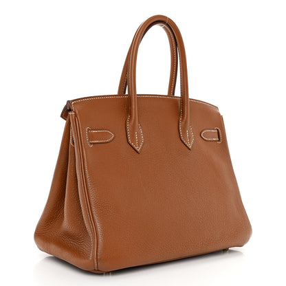 Hermes Taurillon Clemence Birkin 30 Gold 3 of 12