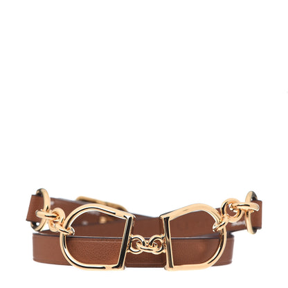 Hermes Swift Etrier Double Tour Bracelet T3 Gold 1 of 3