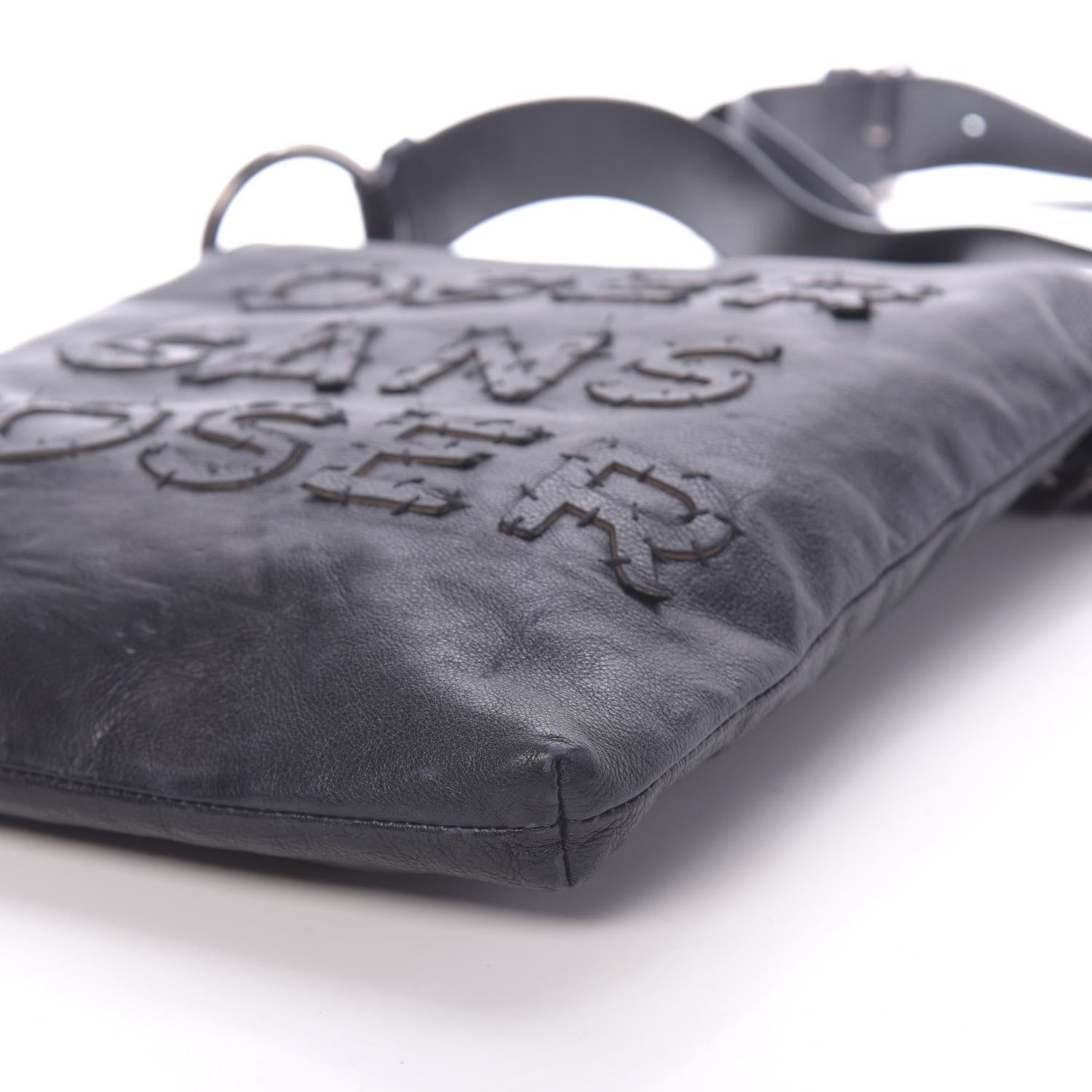 Chanel Calfskin Oser Sans Poser Messenger Dark Navy 10 of 11