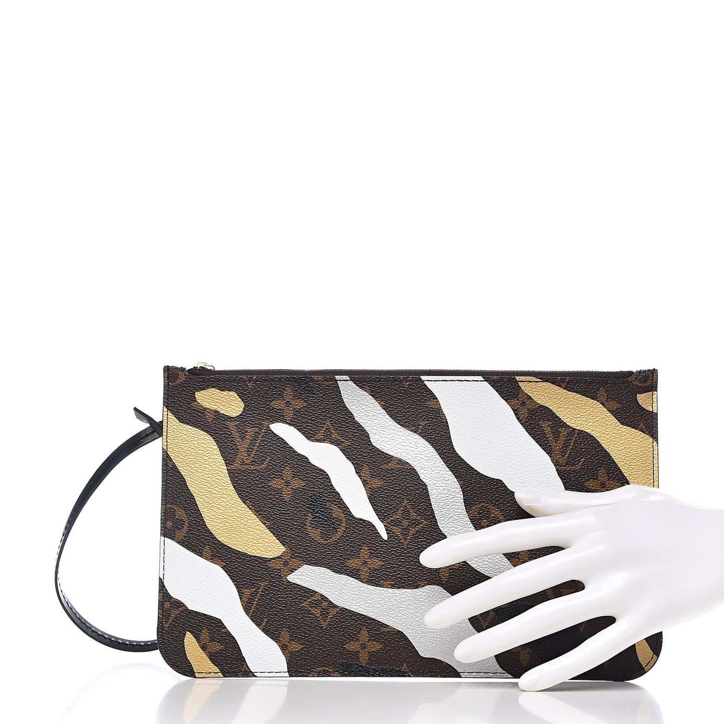 X LOL Monogram Neverfull MM GM Pochette Gold Silver